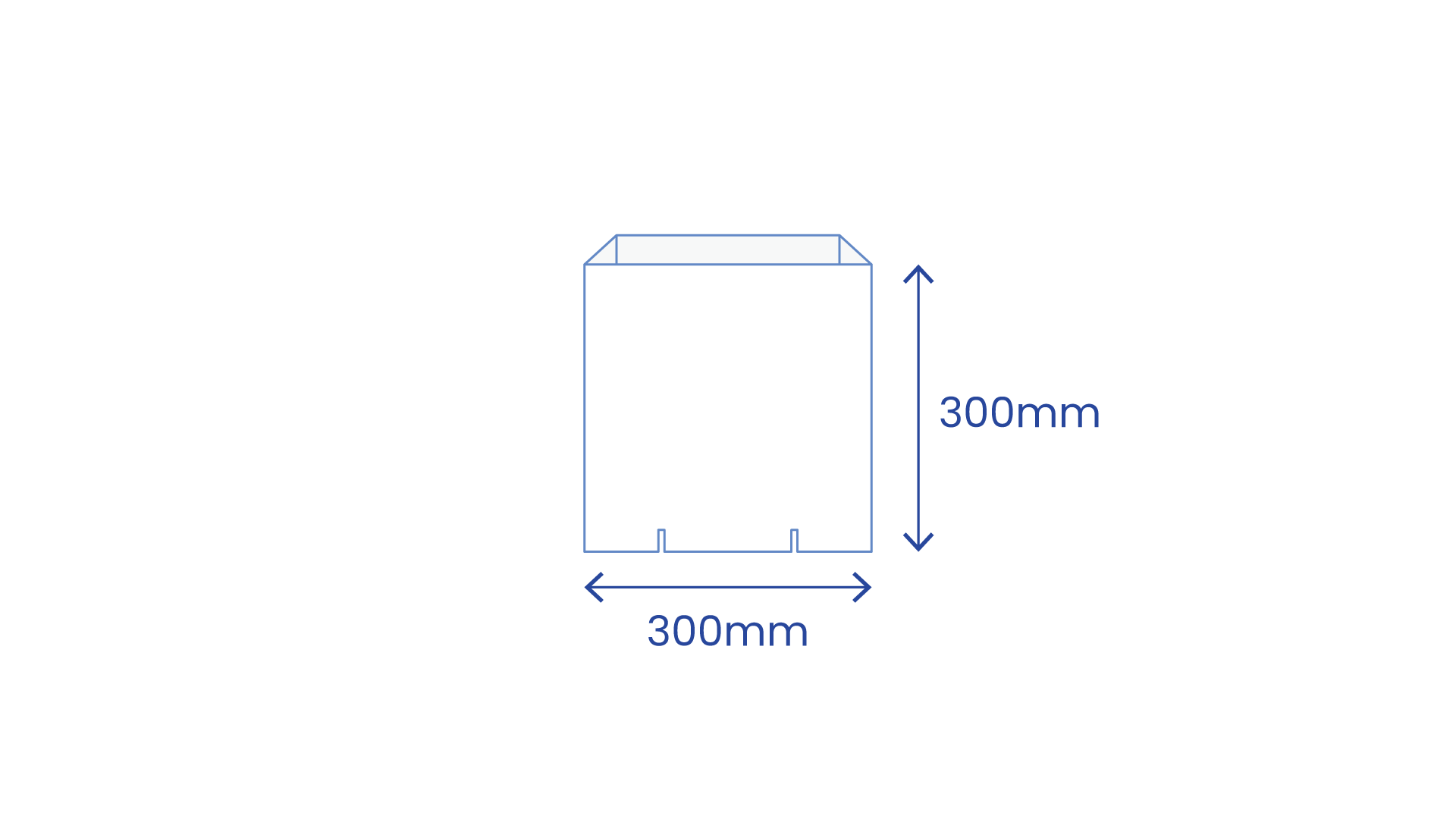 300mm x 300mm