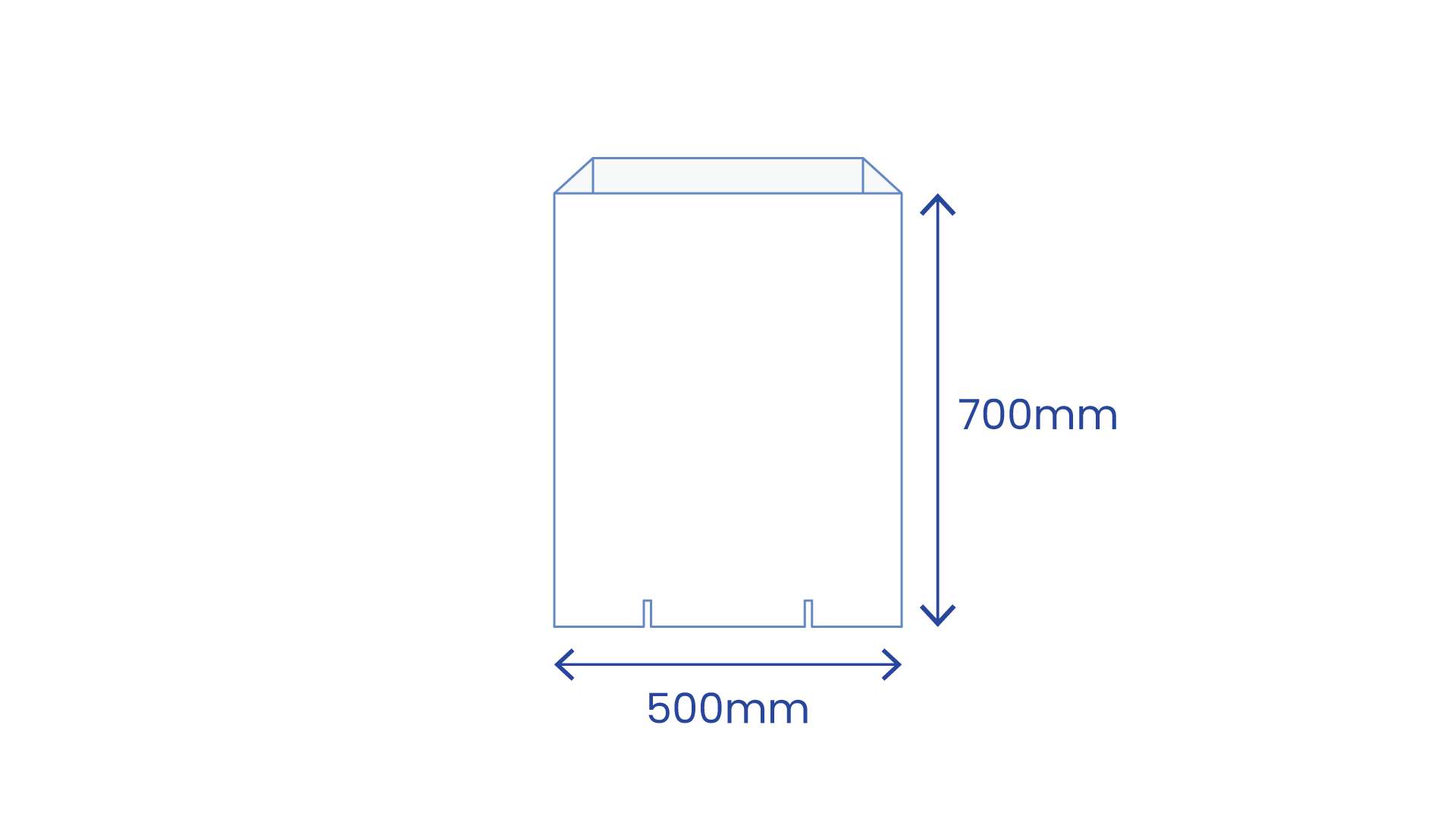 500mm x 700mm
