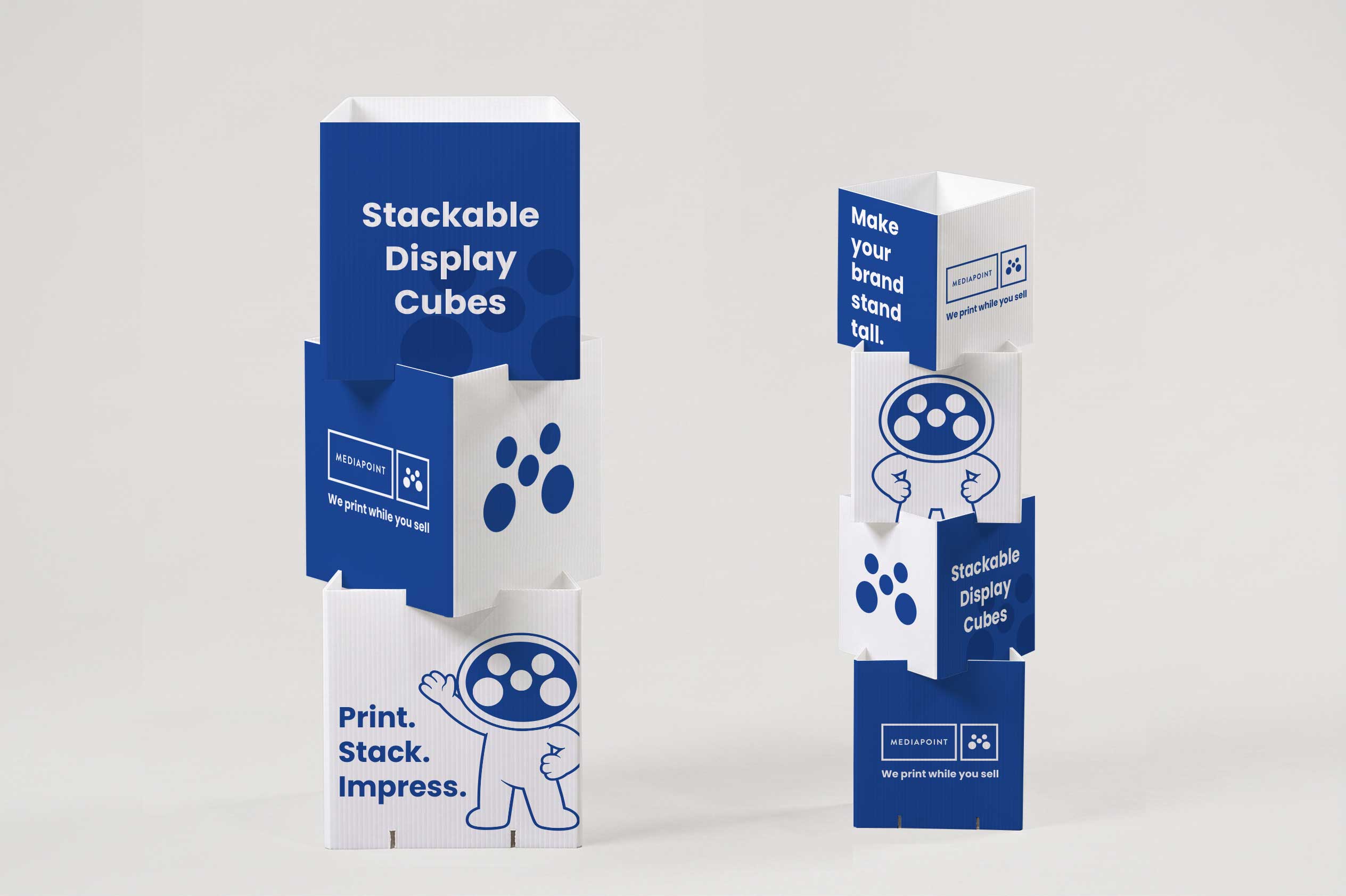 Stackable Display Cubes