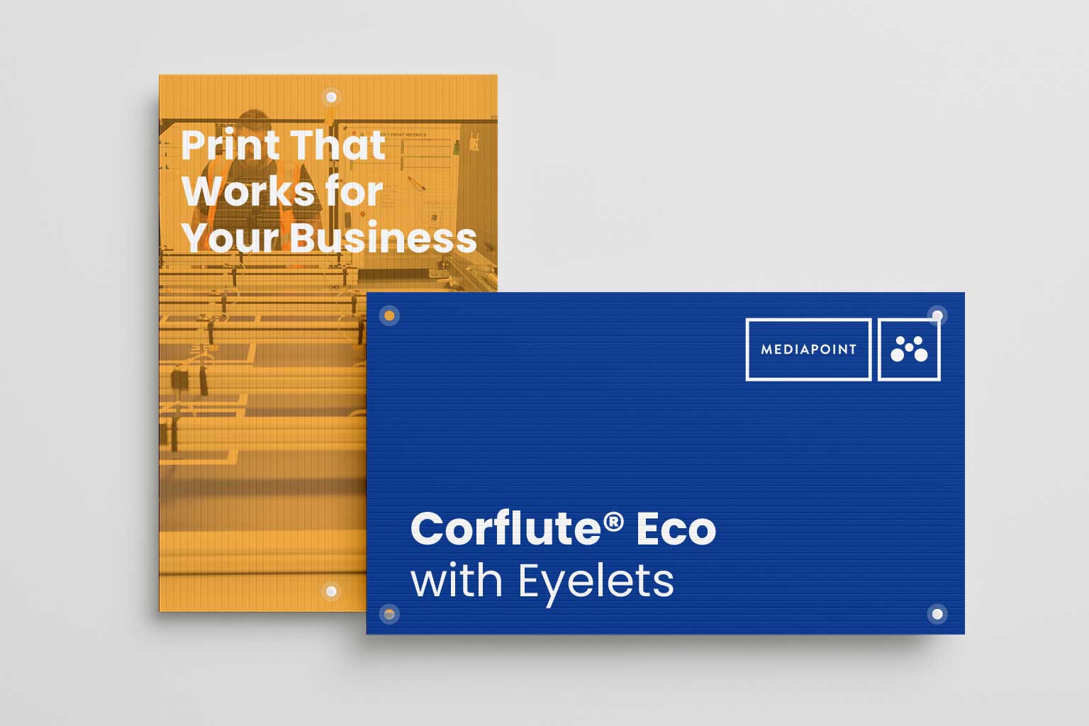 Corflute Eco with Eyelets