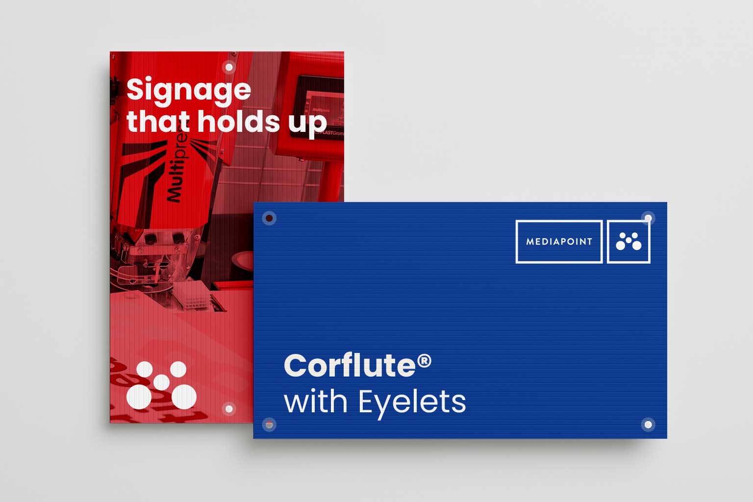 Corflute with Eyelets