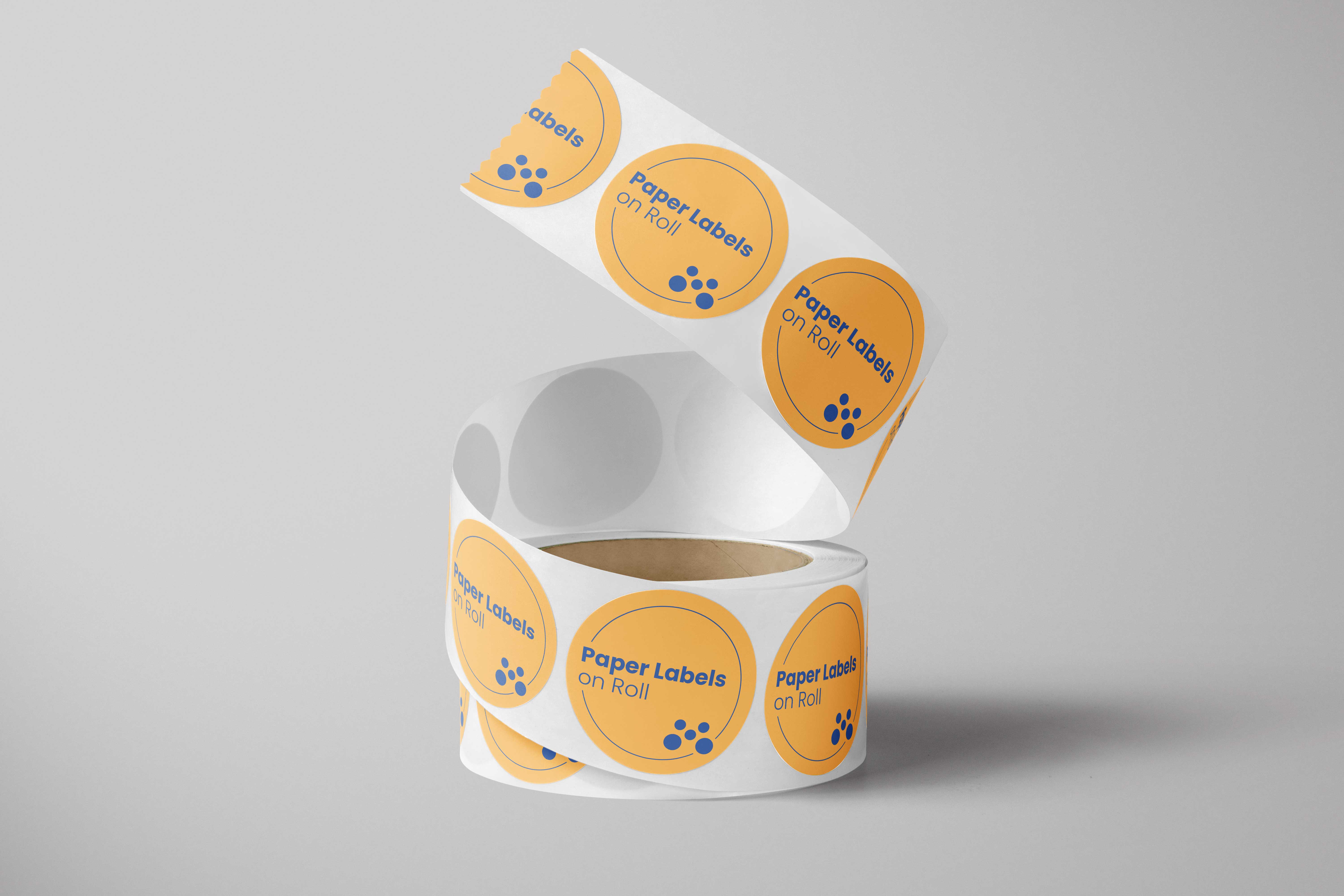 Paper Labels on Roll