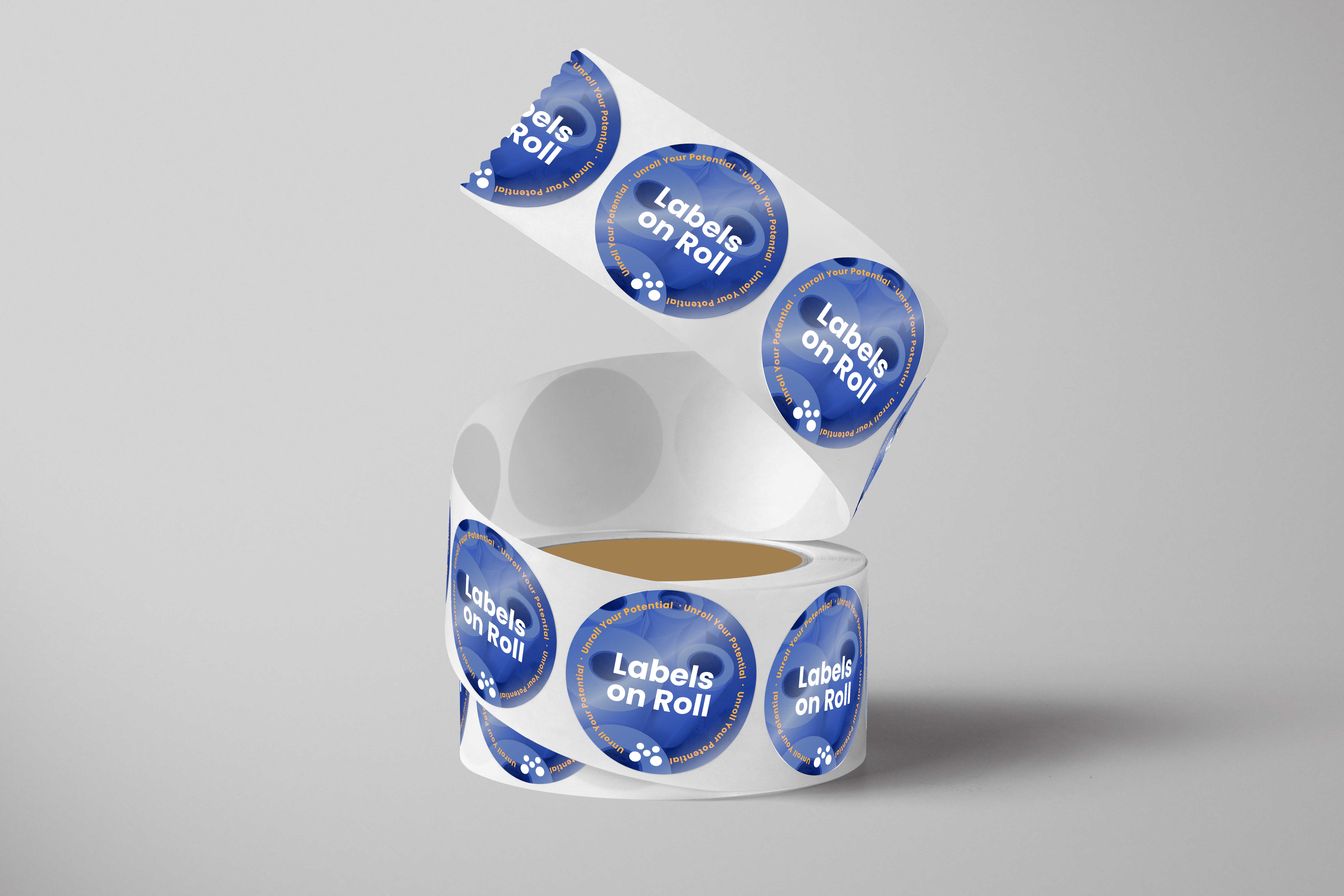 White BOPP Labels on Roll